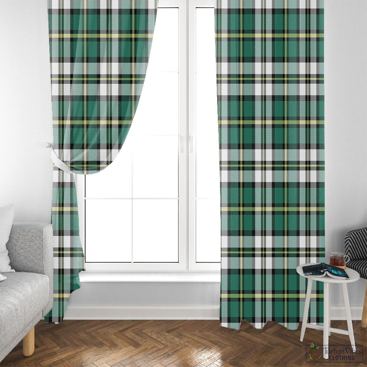 Cape Breton Island Canada Tartan Window Curtain