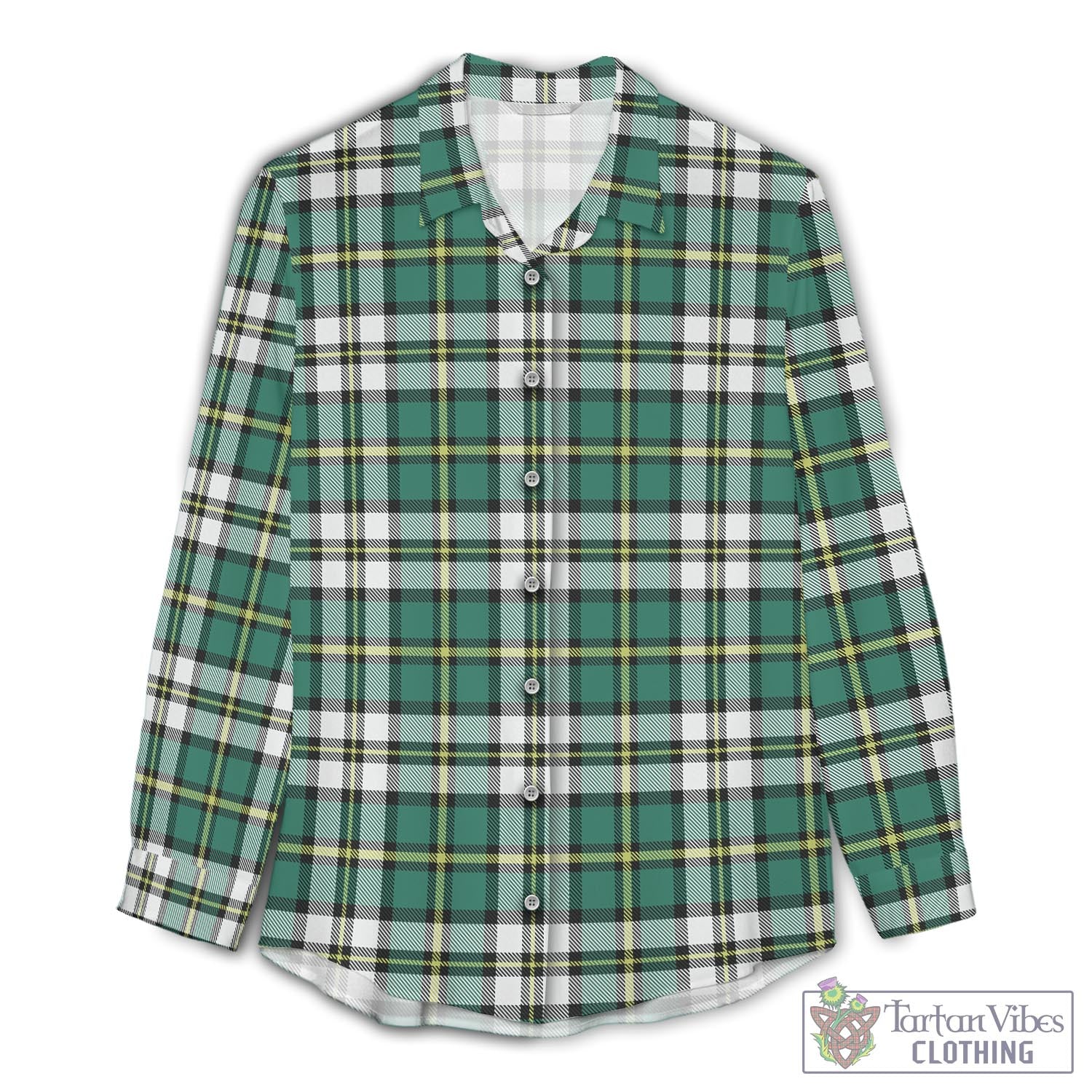 Cape Breton Island Canada Tartan Womens Casual Shirt