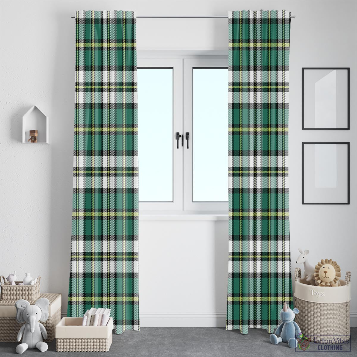 Cape Breton Island Canada Tartan Window Curtain