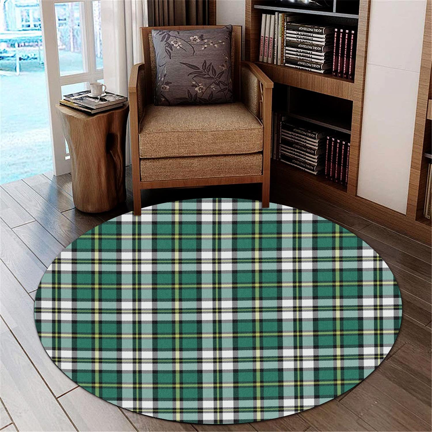 Cape Breton Island Canada Tartan Round Rug - Tartanvibesclothing