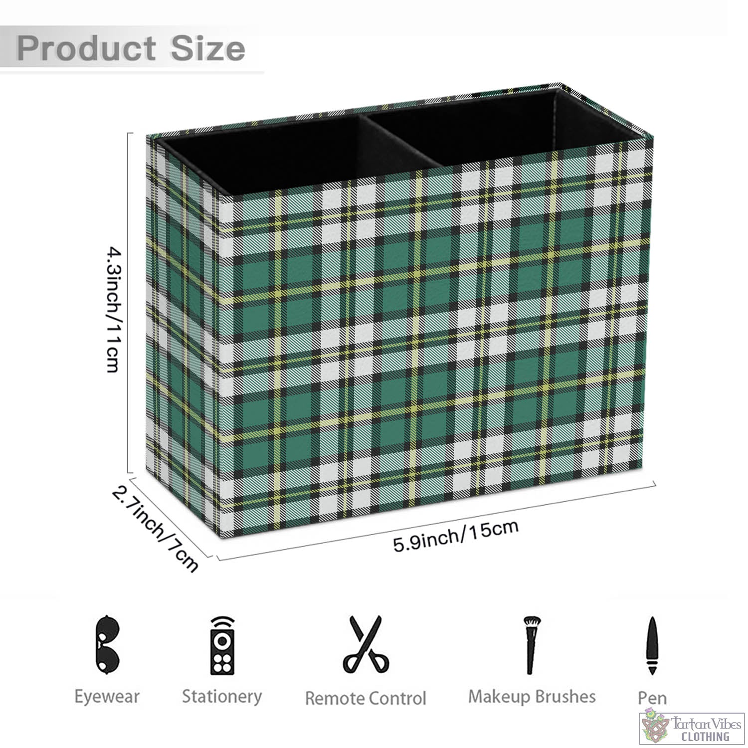 Tartan Vibes Clothing Cape Breton Island Canada Tartan Pen Holder