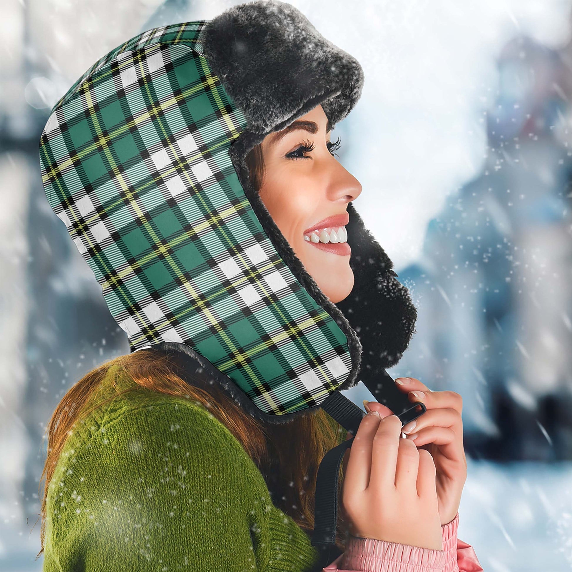 Cape Breton Island Canada Tartan Winter Trapper Hat - Tartanvibesclothing