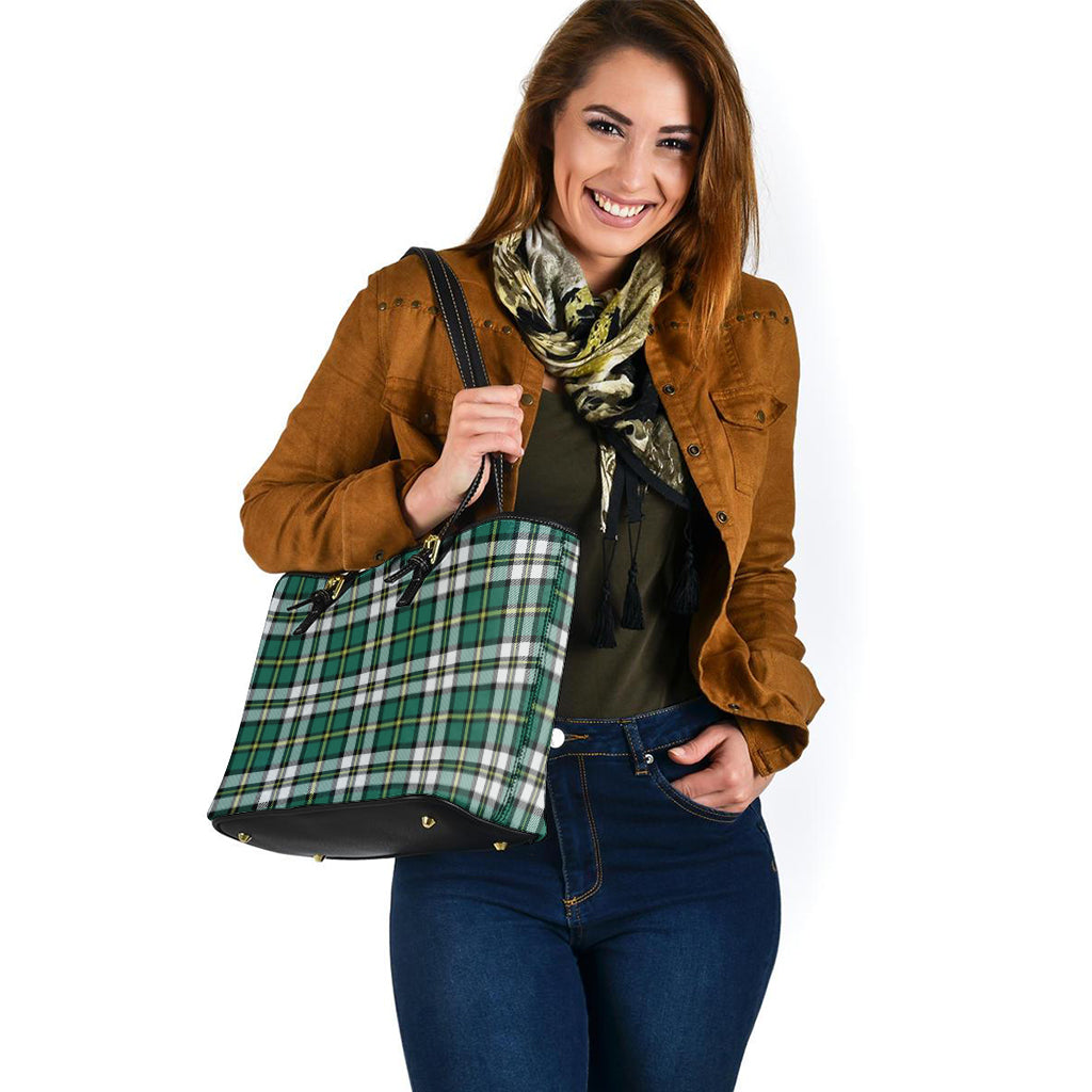 cape-breton-island-canada-tartan-leather-tote-bag