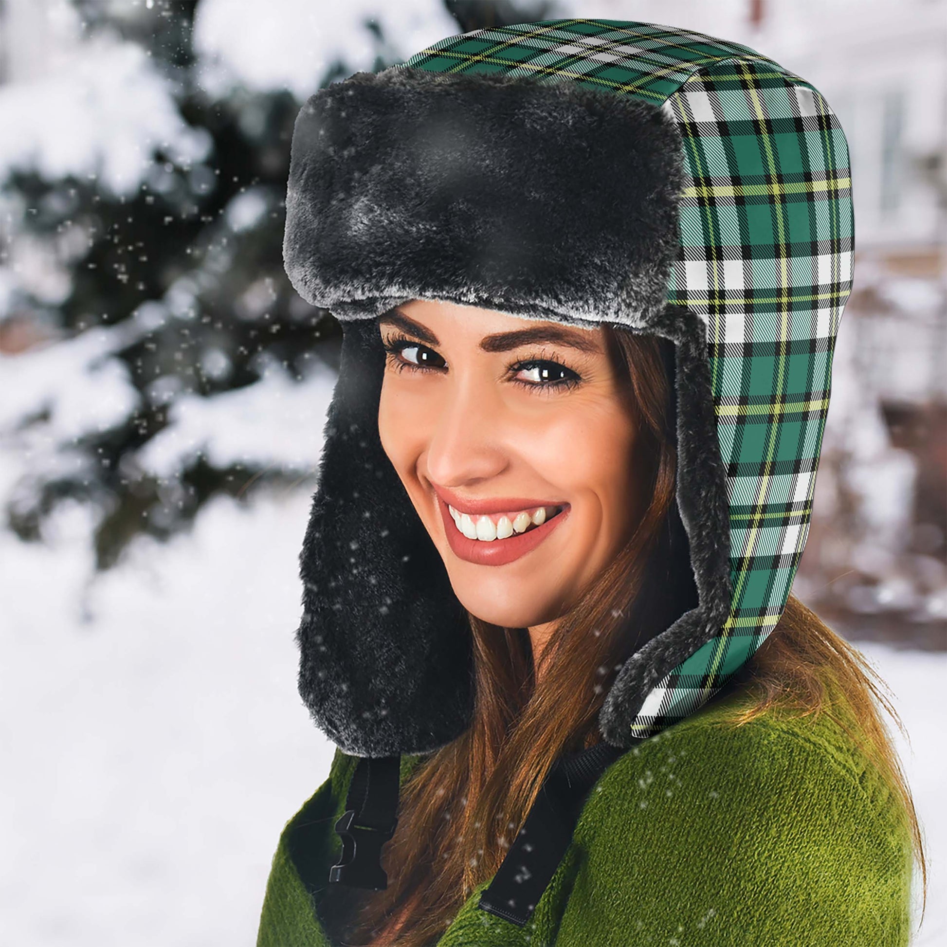 Cape Breton Island Canada Tartan Winter Trapper Hat - Tartanvibesclothing