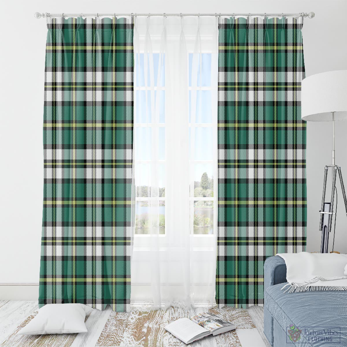 Cape Breton Island Canada Tartan Window Curtain