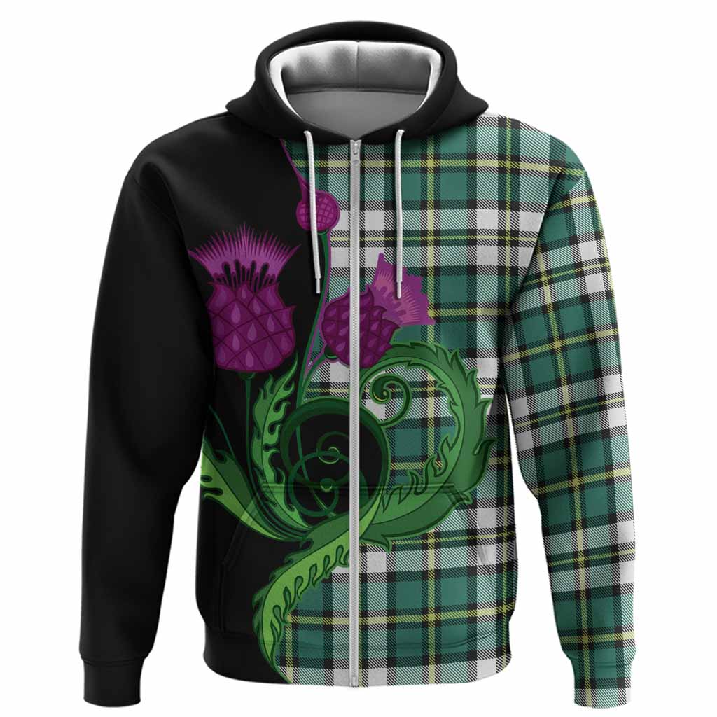 Cape Breton Island Canada Tartan Hoodie Traditional Scottish Thistle