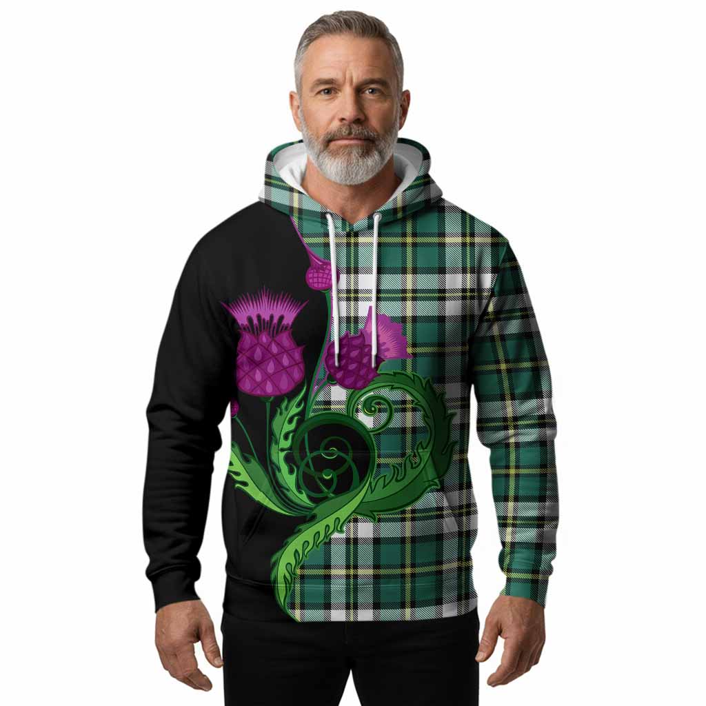 Cape Breton Island Canada Tartan Hoodie Traditional Scottish Thistle