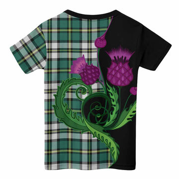 Cape Breton Island Canada Tartan Kid T-shirt Traditional Scottish Thistle