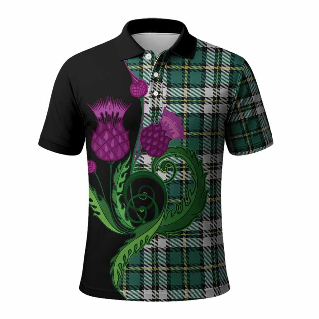 Cape Breton Island Canada Tartan Polo Shirt Traditional Scottish Thistle