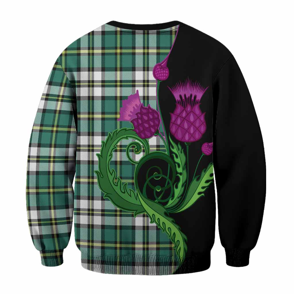 Cape Breton Island Canada Tartan Sweatshirt Traditional Scottish Thistle