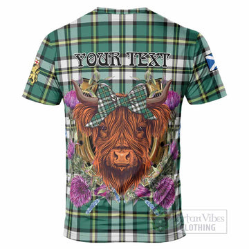 Cape Breton Island Canada Tartan T-Shirt Scottish Thistle Heilan Coo