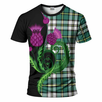 Cape Breton Island Canada Tartan T-Shirt Traditional Scottish Thistle