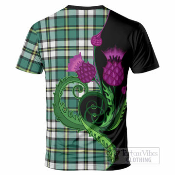 Cape Breton Island Canada Tartan T-Shirt Traditional Scottish Thistle