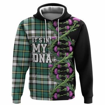 Cape Breton Island Tartan Hoodie Scottish Identity Thistle Flower DNA Strand Art
