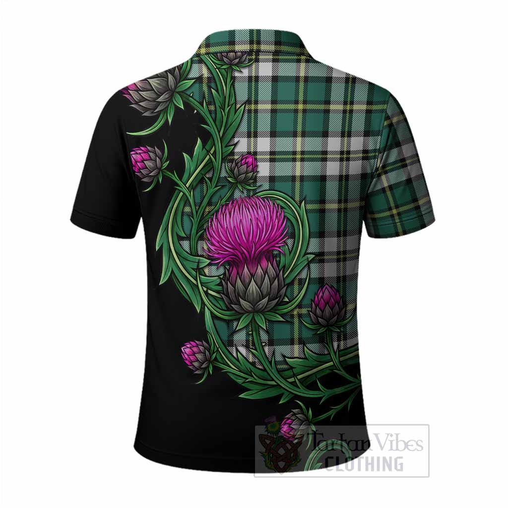 Cape Breton Island Tartan Polo Shirt Resilient Scottish Thistle
