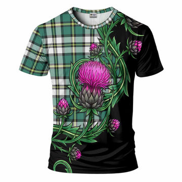 Cape Breton Island Tartan T-Shirt Resilient Scottish Thistle
