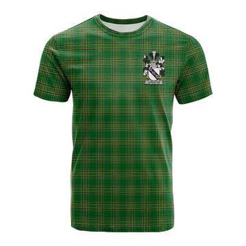 Carleton Irish Clan Tartan Cotton T-shirt with Coat of Arms Kid's Shirt - Tartan Vibes Clothing