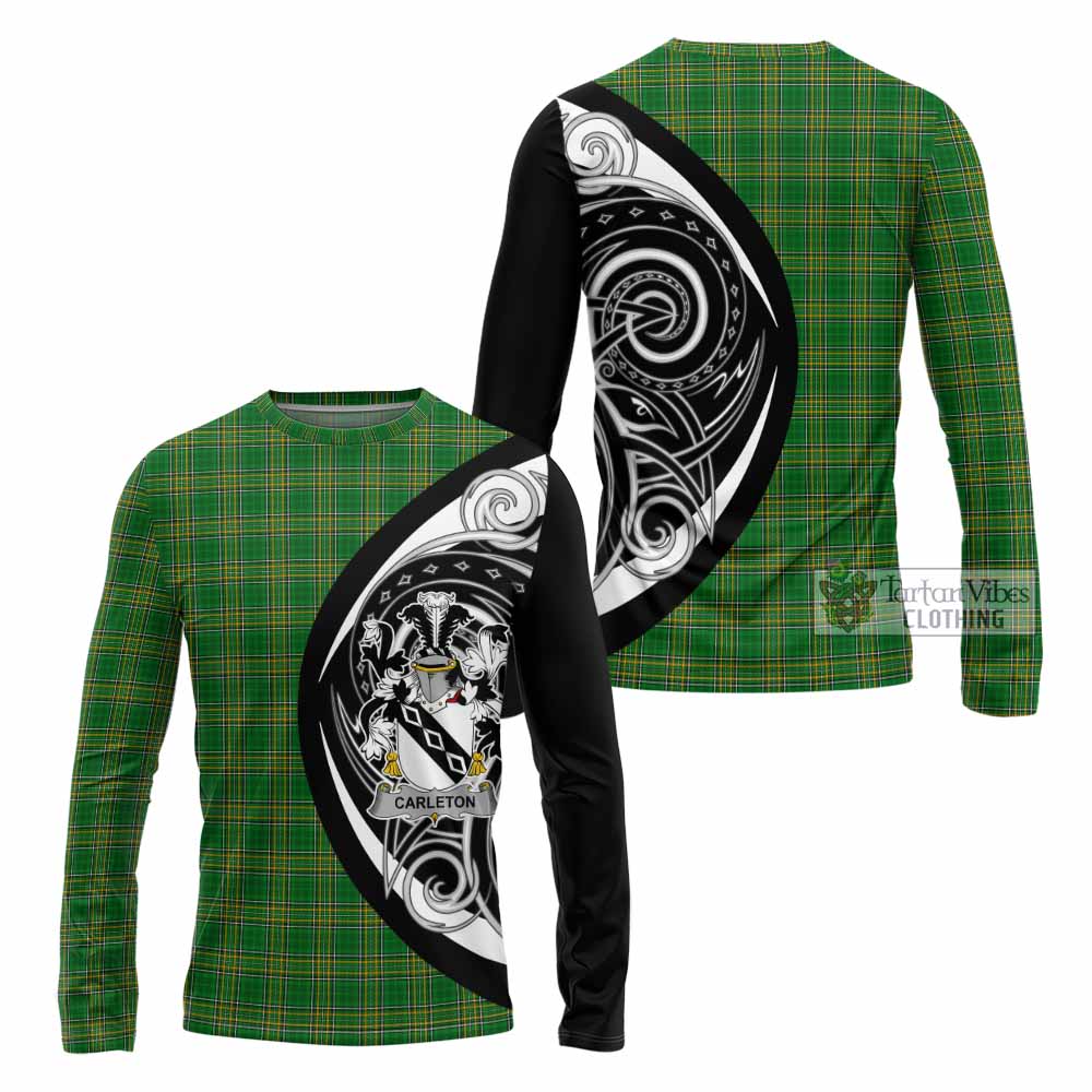 Carleton Irish Clan Long Sleeve T-Shirt Celtic Circle Style - Tartan Vibes Clothing