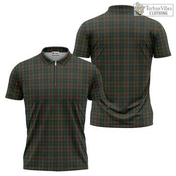 Carlow County Ireland Tartan Zipper Polo Shirt