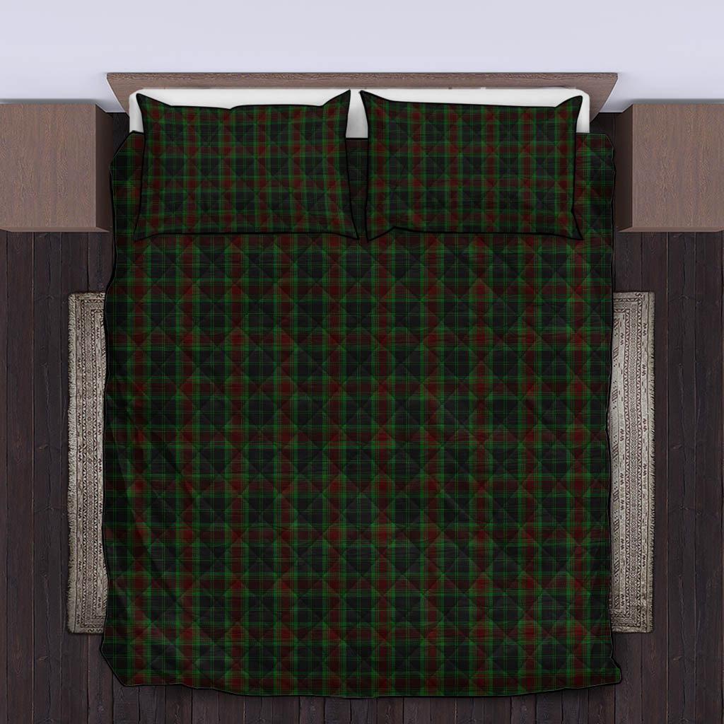 Carlow County Ireland Tartan Quilt Bed Set King - Tartan Vibes Clothing