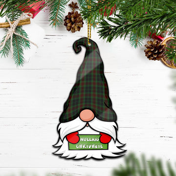 Carlow County Ireland Gnome Christmas Ornament with His Tartan Christmas Hat