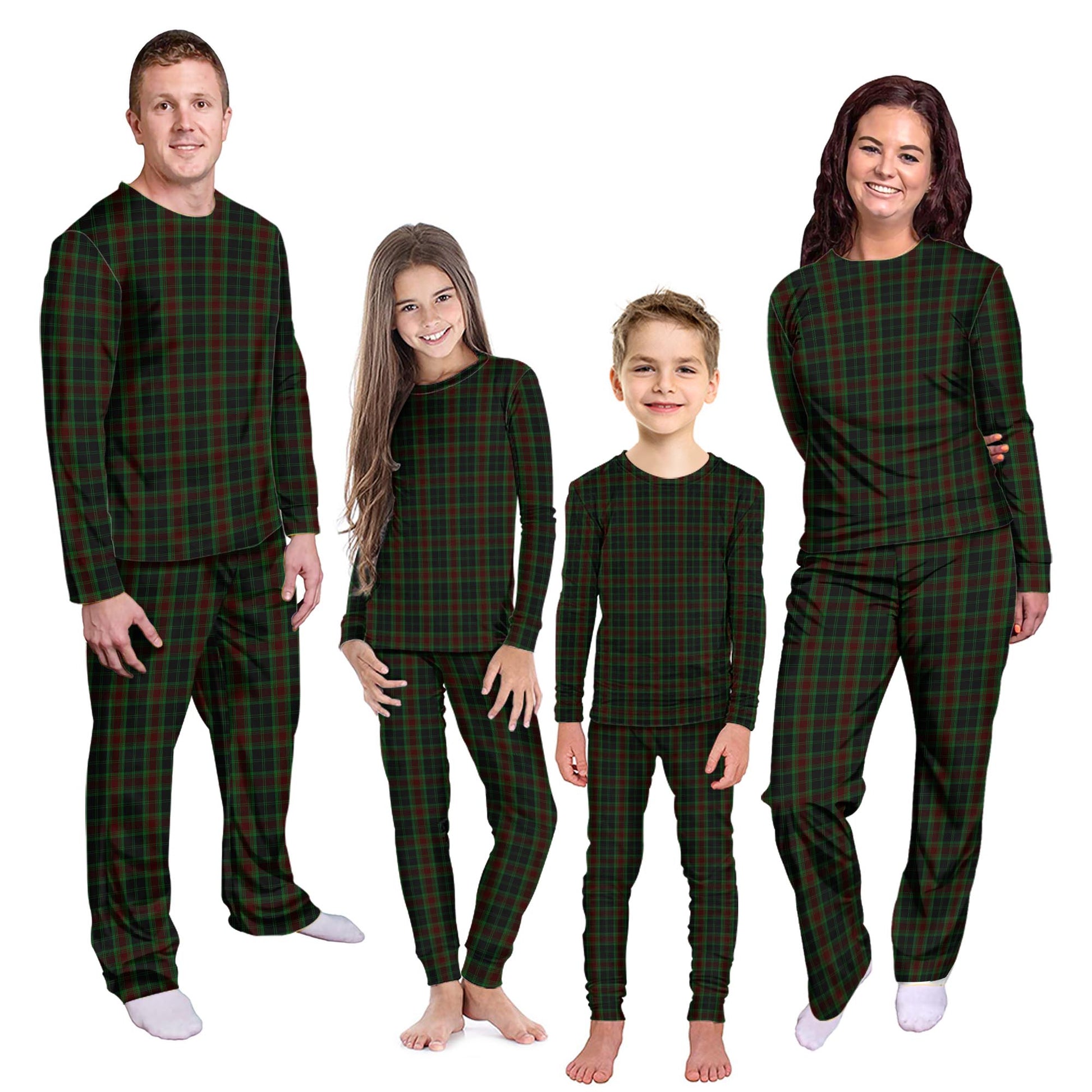 Carlow County Ireland Tartan Pajamas Family Set - Tartanvibesclothing