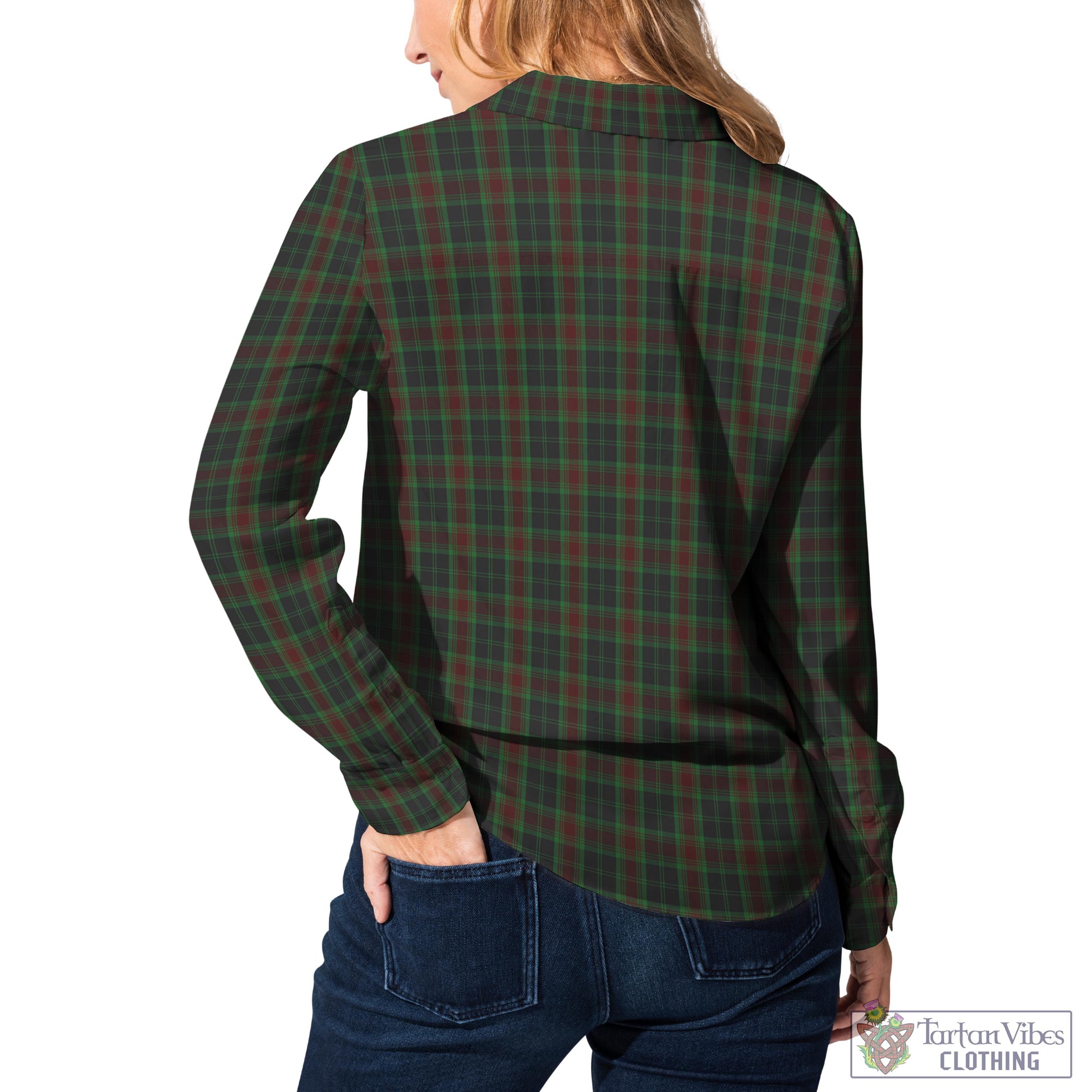 Carlow County Ireland Tartan Womens Casual Shirt