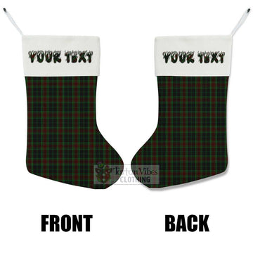 Carlow County Ireland Tartan Christmas Stocking with Personalized Text
