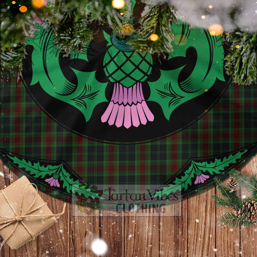 Carlow County Ireland Tartan Christmas Tree Skirt Scottish Thistle Style - Tartan Vibes Clothing