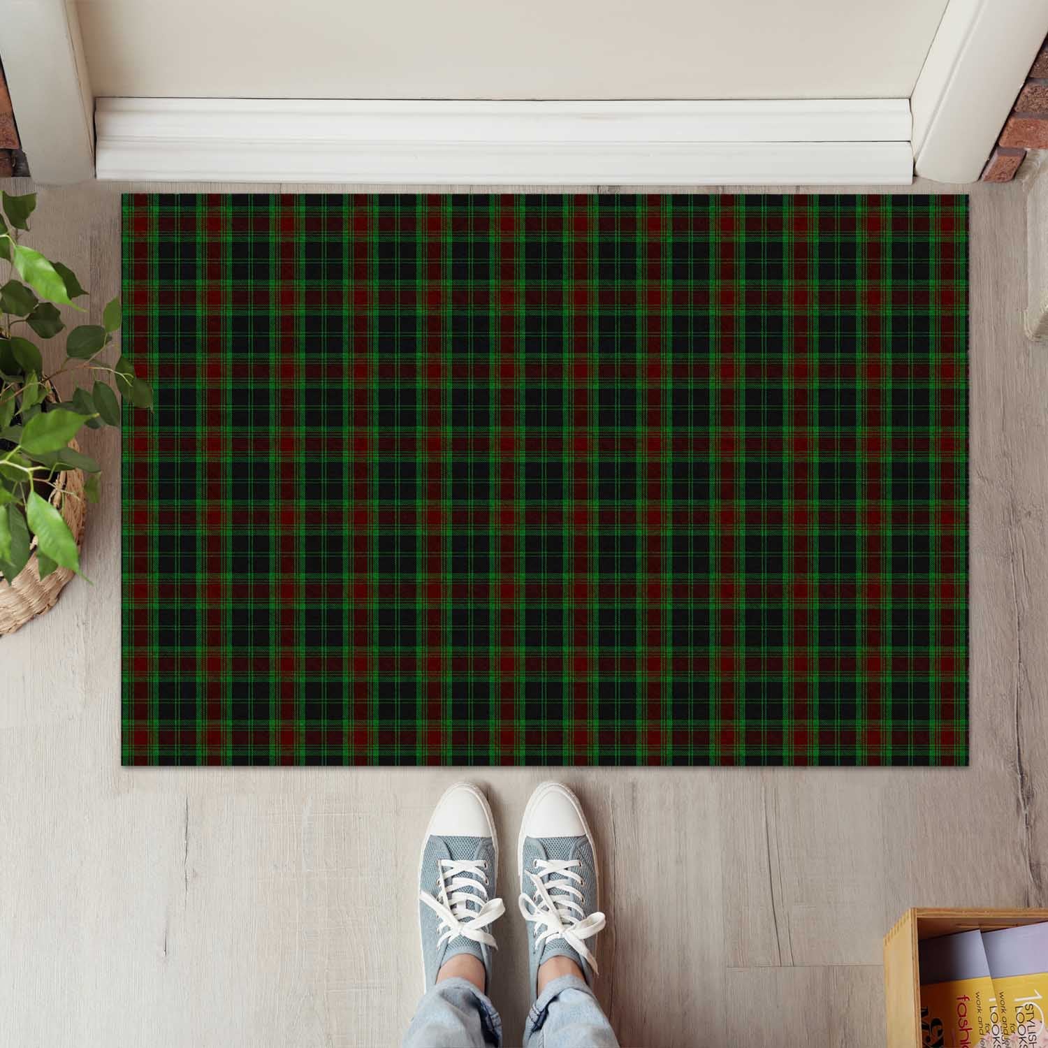 Carlow County Ireland Tartan Rubber Doormat - Tartan Vibes Clothing
