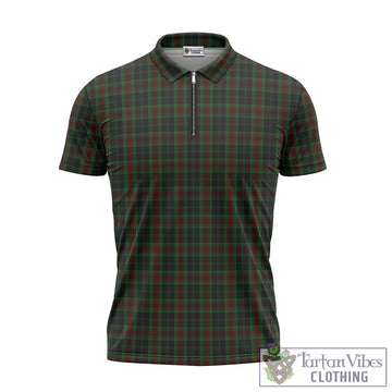 Carlow County Ireland Tartan Zipper Polo Shirt