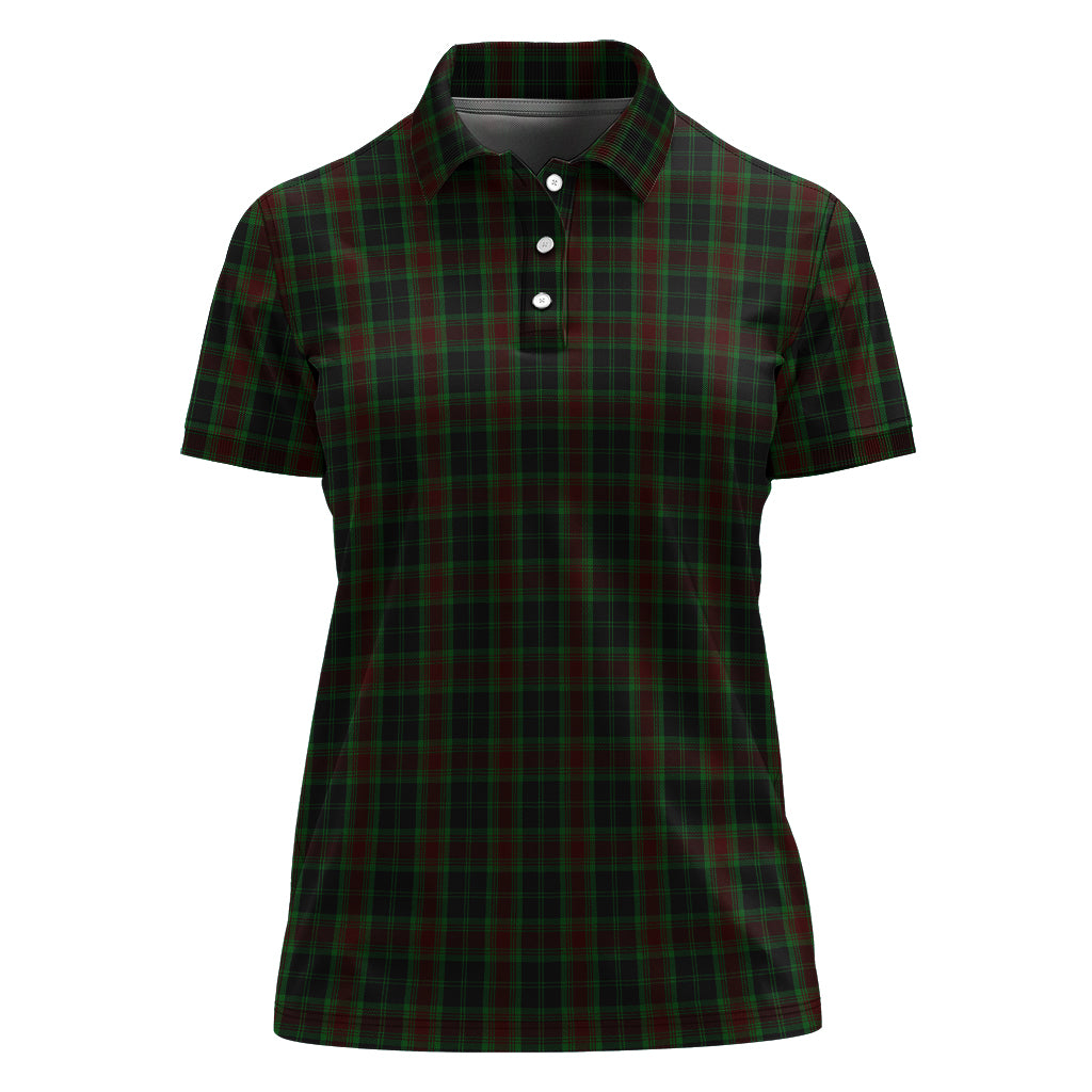 Carlow County Ireland Tartan Polo Shirt For Women - Tartan Vibes Clothing