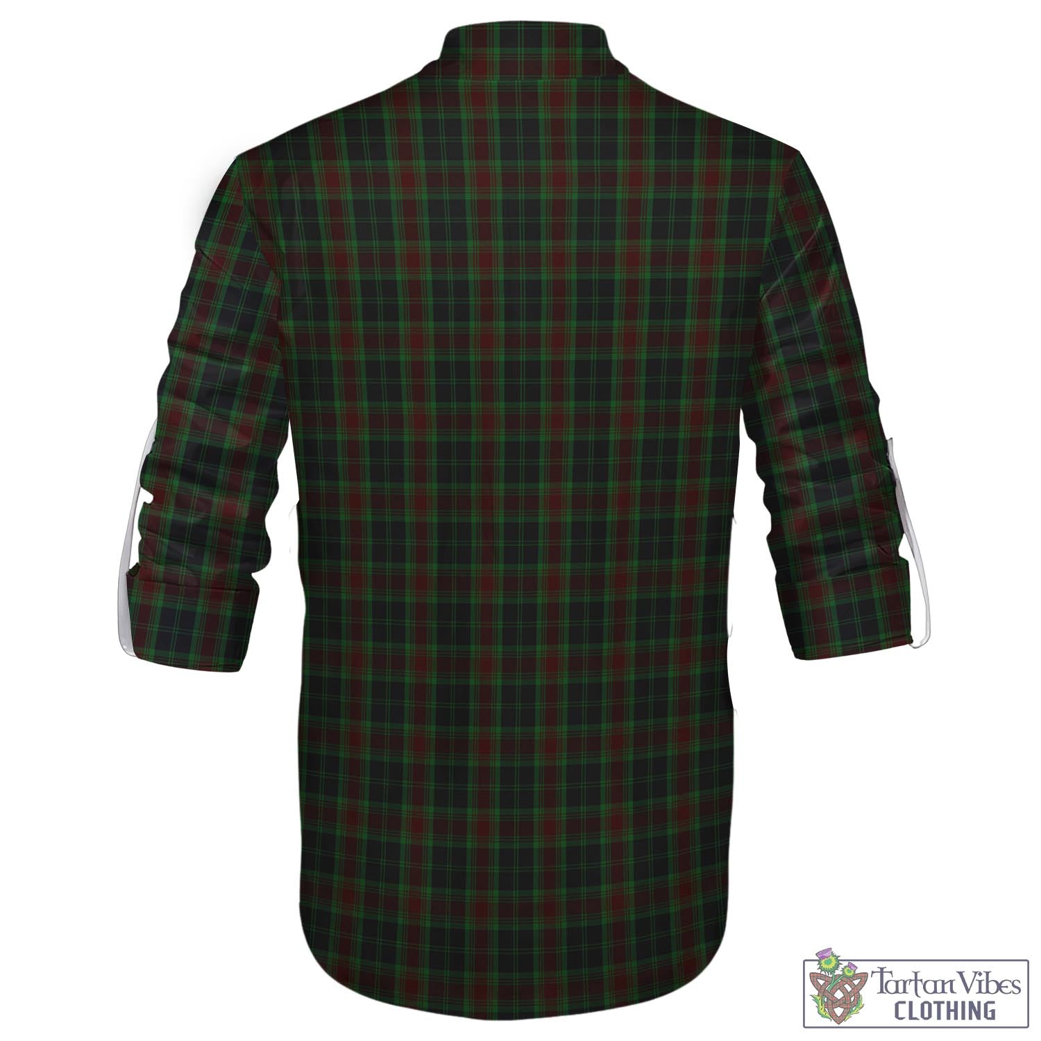 Tartan Vibes Clothing Carlow County Ireland Tartan Men's Scottish Traditional Jacobite Ghillie Kilt Shirt