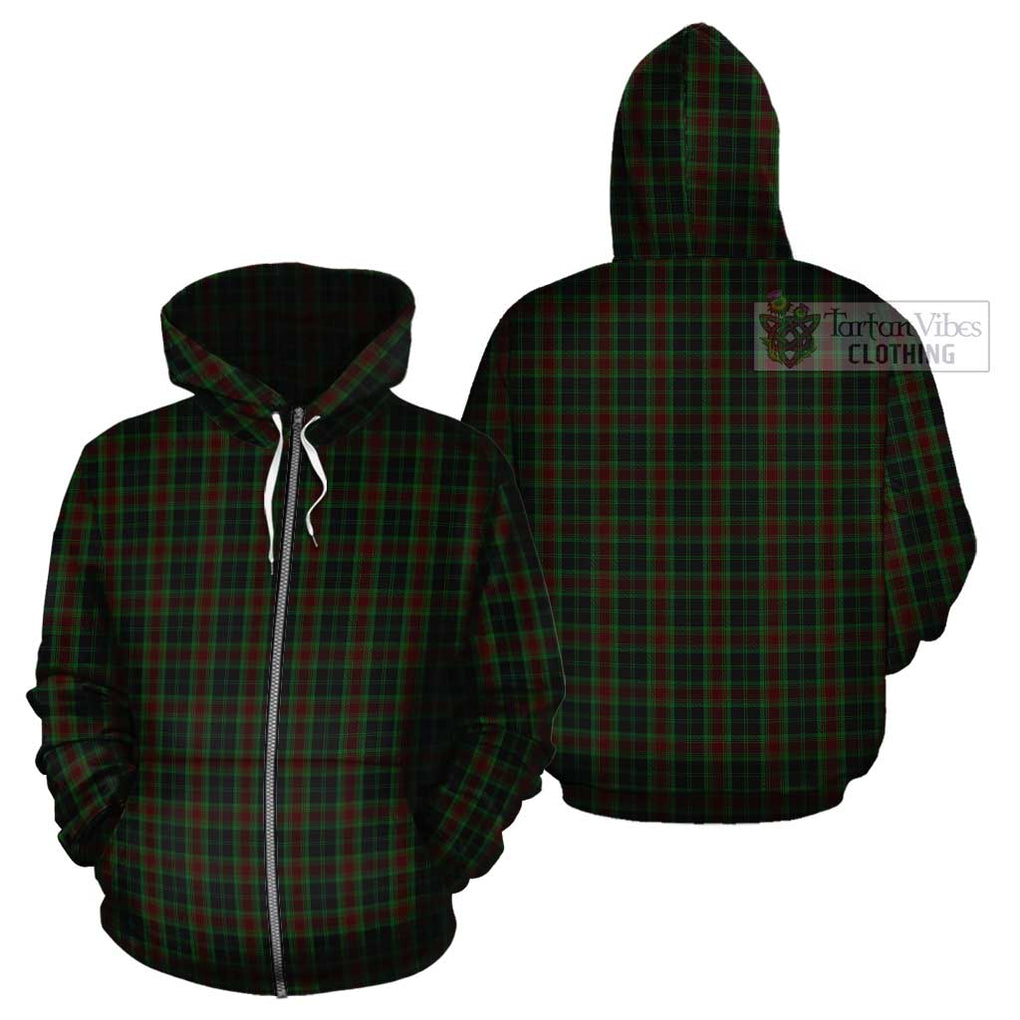 Carlow County Ireland Tartan Cotton Hoodie Zip Hoodie - Tartan Vibes Clothing
