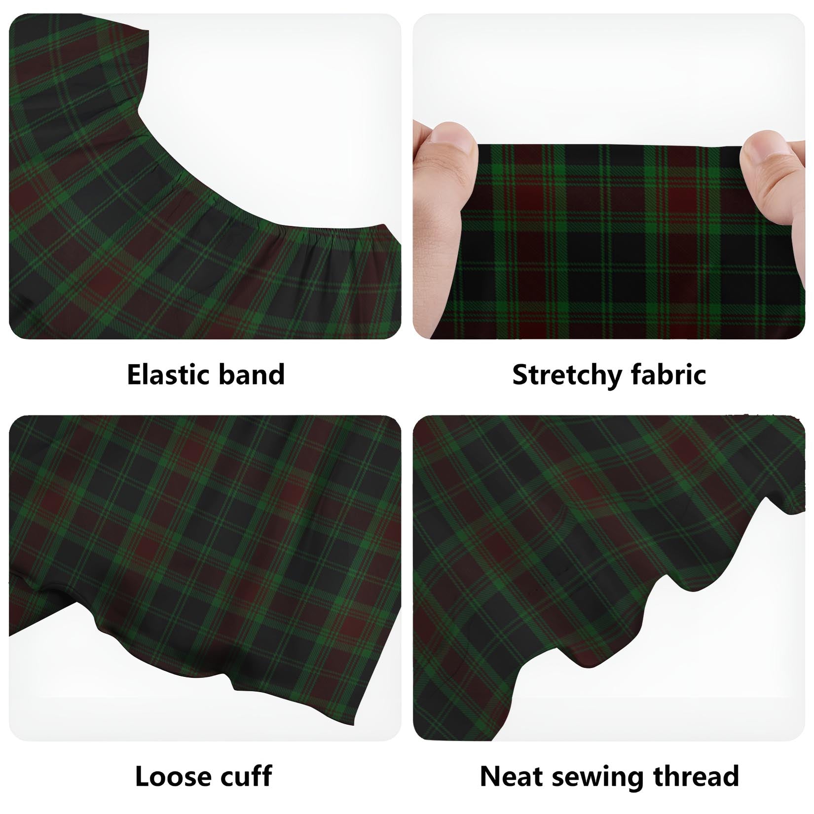 Carlow County Ireland Tartan Off Shoulder Long Dress - Tartan Vibes Clothing