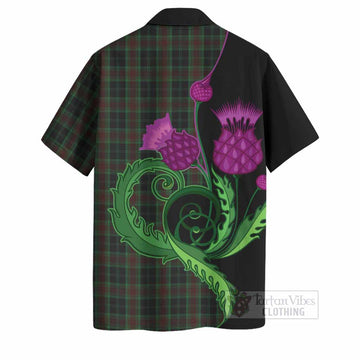 Carlow County Ireland Tartan Hawaiian Shirt Traditional Scottish Thistle