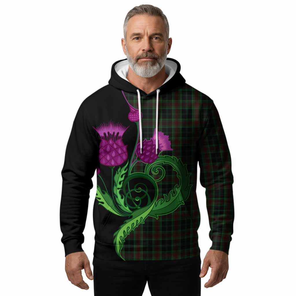 Carlow County Ireland Tartan Hoodie Traditional Scottish Thistle