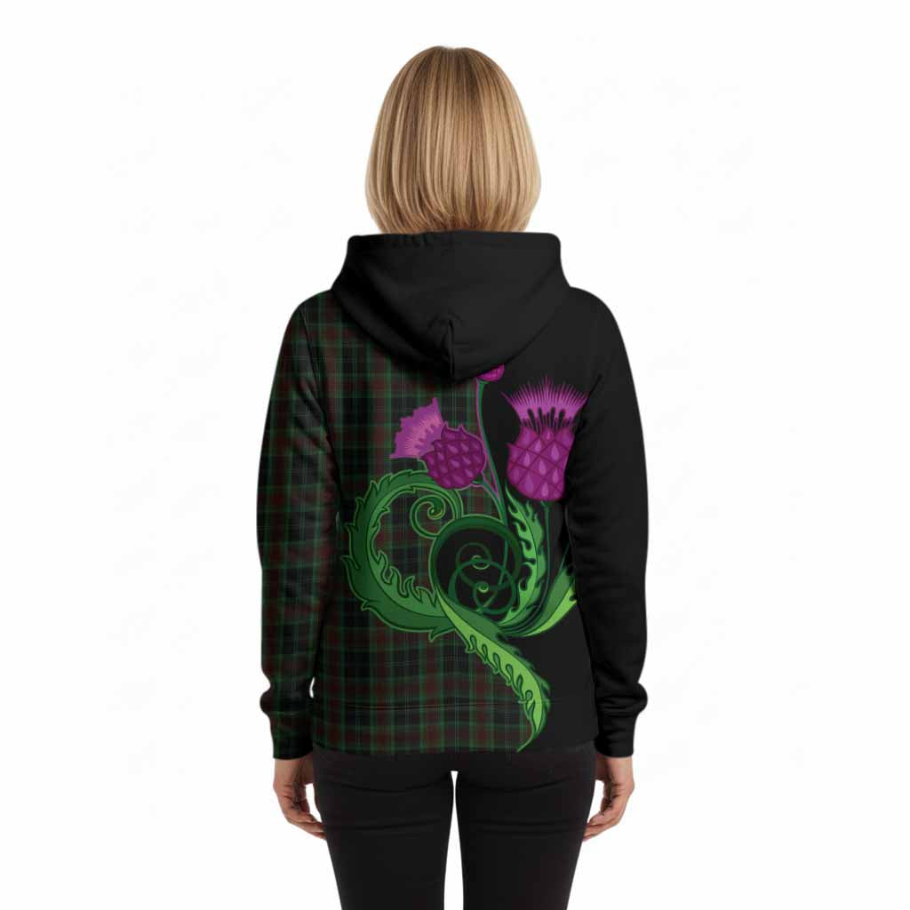 Carlow County Ireland Tartan Hoodie Traditional Scottish Thistle