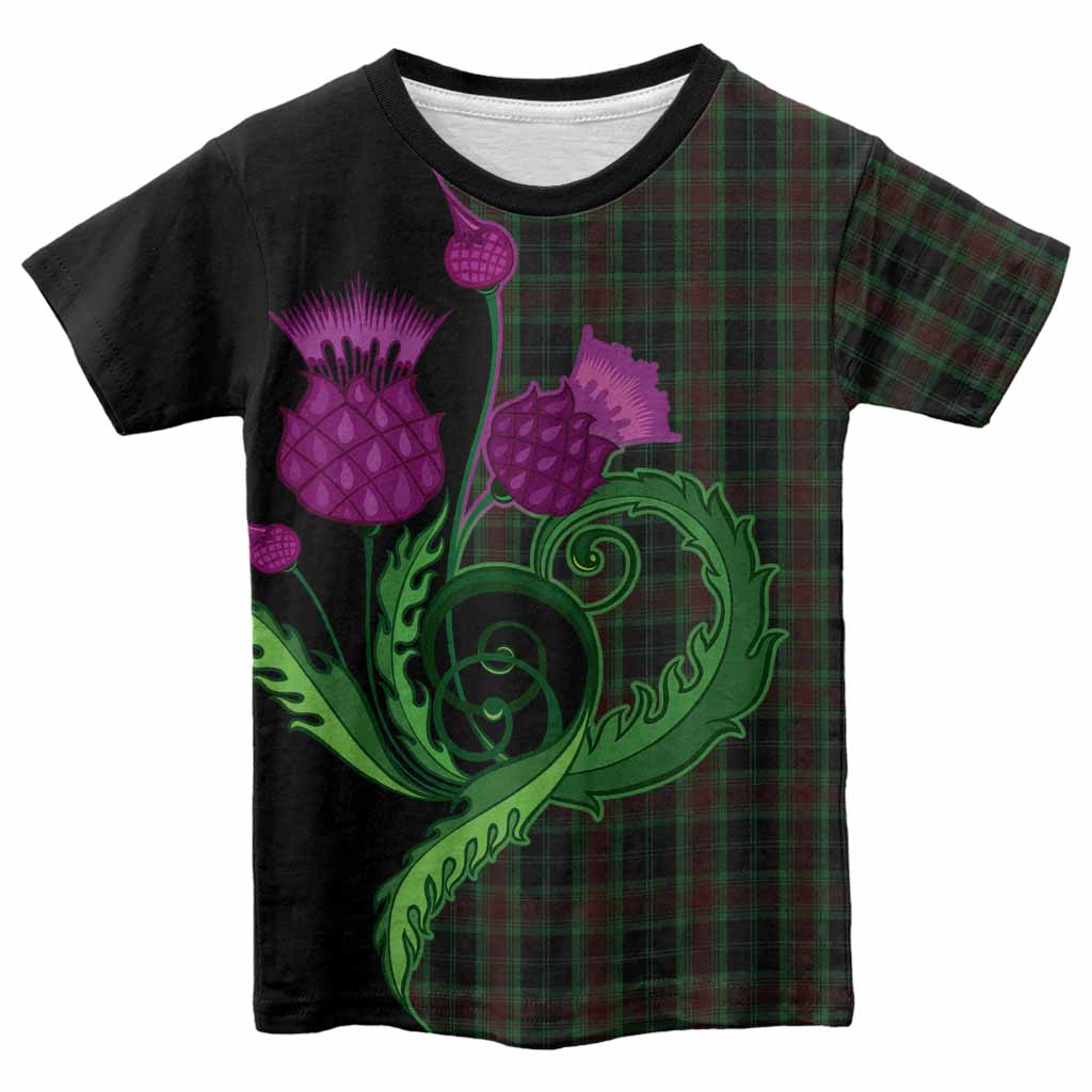 Carlow County Ireland Tartan Kid T-shirt Traditional Scottish Thistle