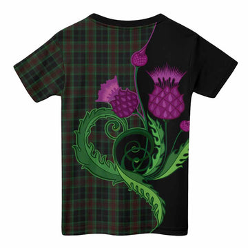 Carlow County Ireland Tartan Kid T-shirt Traditional Scottish Thistle