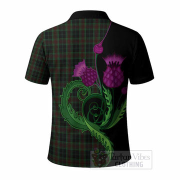 Carlow County Ireland Tartan Polo Shirt Traditional Scottish Thistle