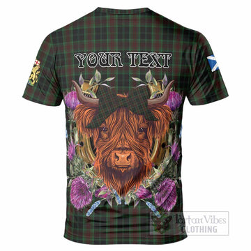 Carlow County Ireland Tartan T-Shirt Scottish Thistle Heilan Coo