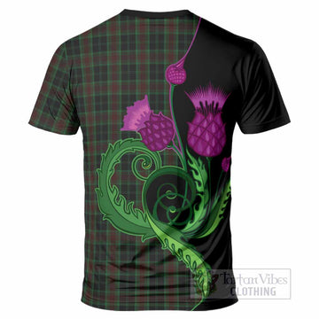 Carlow County Ireland Tartan T-Shirt Traditional Scottish Thistle