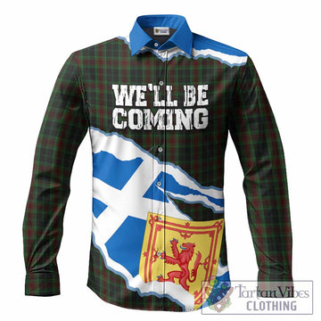 Carlow Scotland Football Tartan Long Sleeve Button Shirts We'll Be Coming