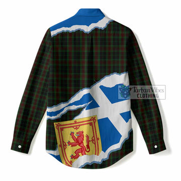 Carlow Scotland Football Tartan Women Casual Shirt We'll Be Coming