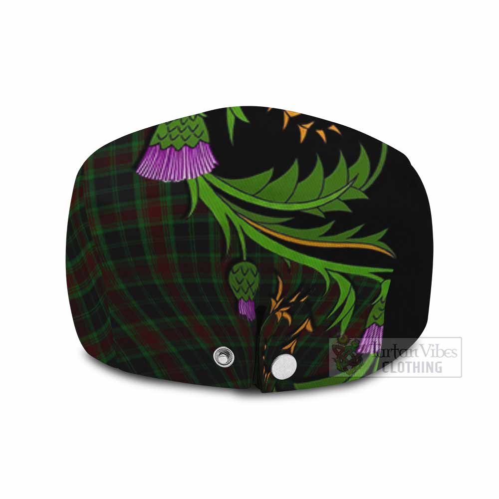 Carlow Tartan Flat Cap, Jeff Cap Scottish Thistle Pride Heritage Art