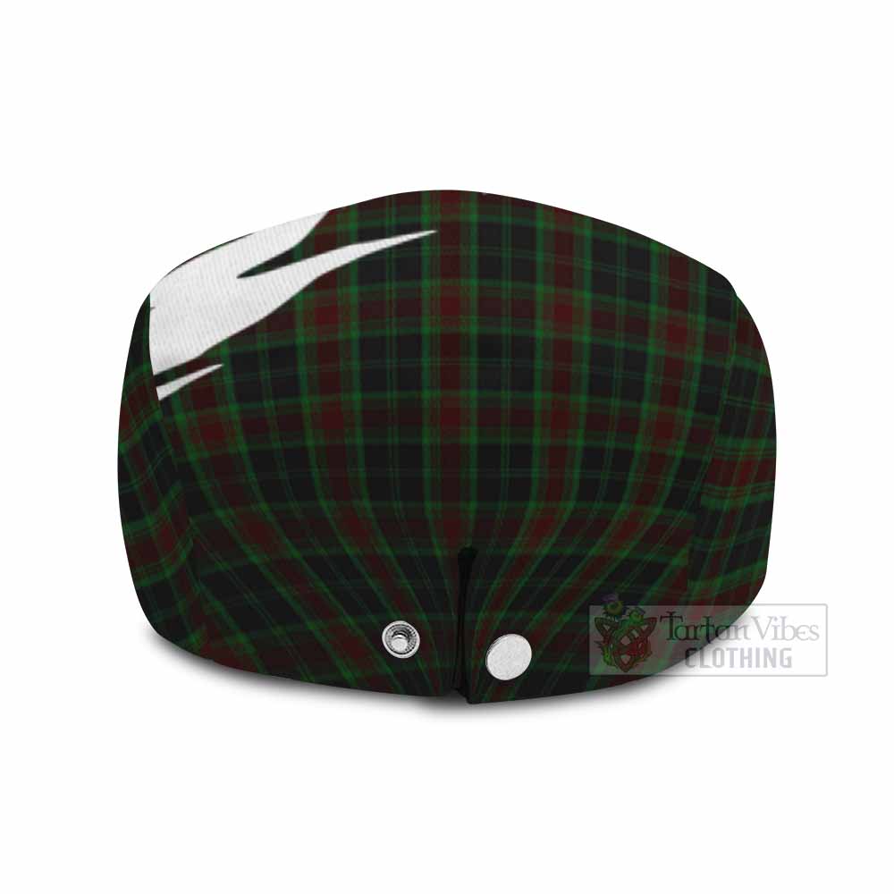 Carlow Tartan Loch Ness Monster Scottish Heritage Art Flat Cap, Jeff Cap