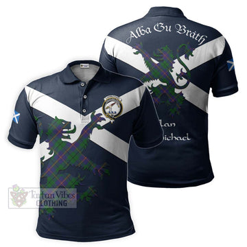 Tartan Vibes Clothing Carmichael Tartan Lion Rampant Polo Shirt – Proudly Display Your Heritage with Alba Gu Brath and Clan Name