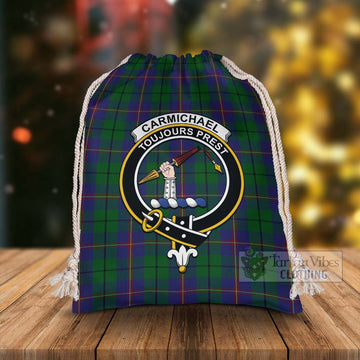 Tartan Vibes Clothing Carmichael Tartan Christmas Santa's Bag with Family Crest