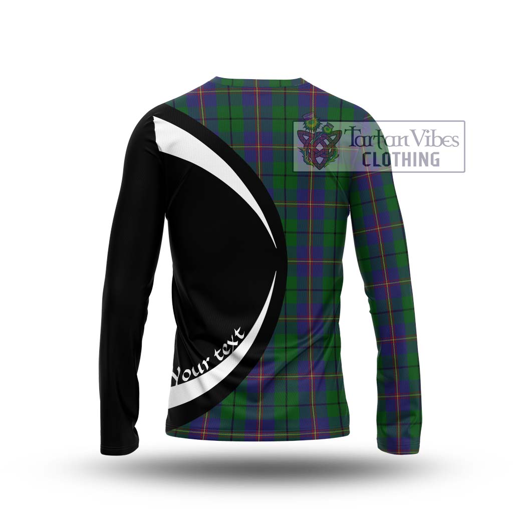 Carmichael Tartan Long Sleeve T-Shirt with Family Crest Circle Style - Tartan Vibes Clothing